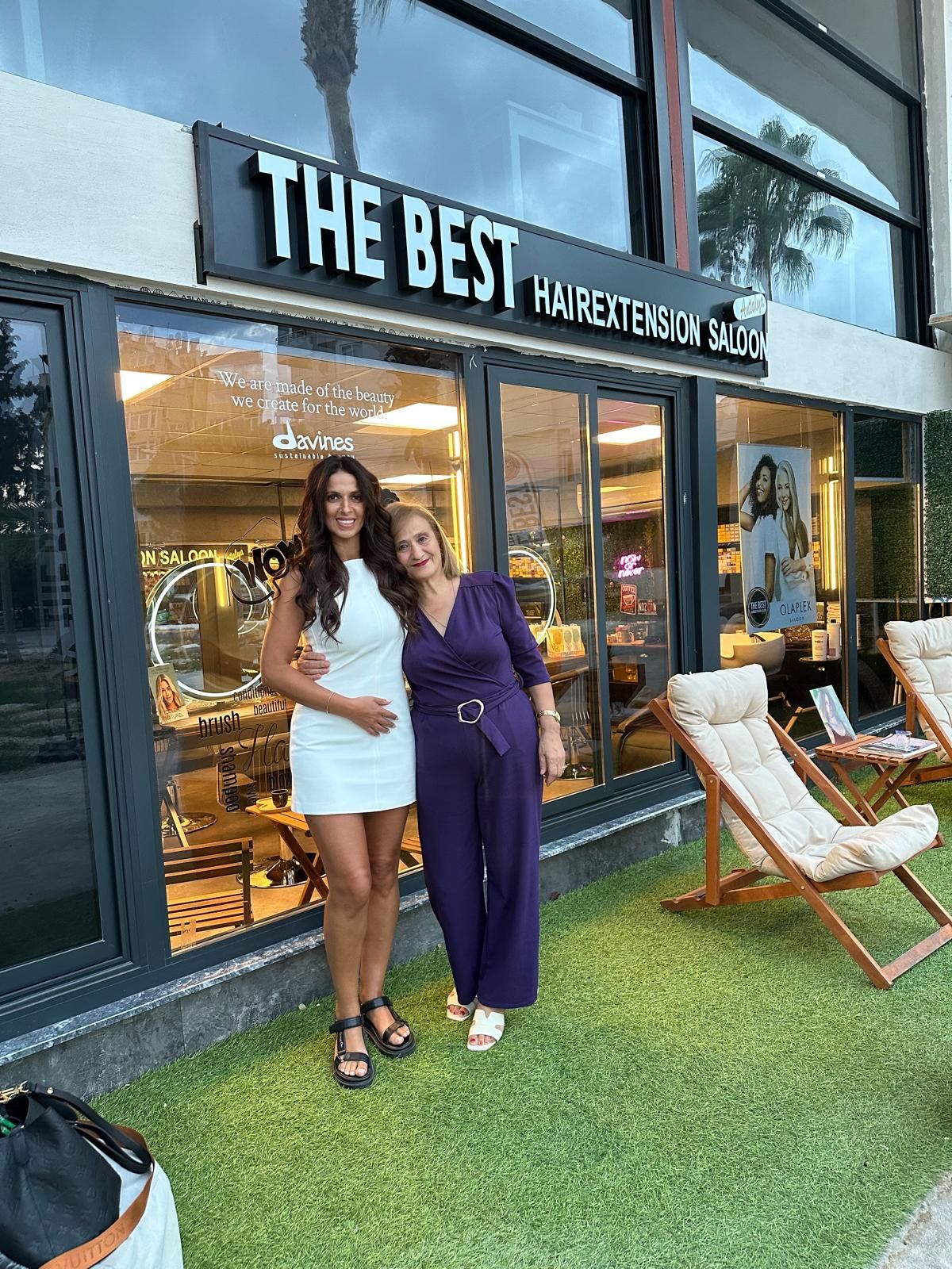 Antalya The Best Hair Extension lüks salon iç mekanı ve uzman kadro